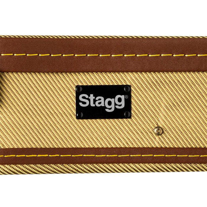 Stagg Vintage-Style Tweed Deluxe Hardshell Case til Bariton Ukulele