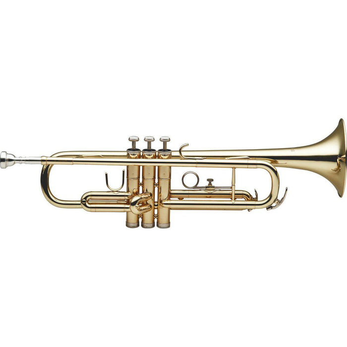 Stagg WS-TR215S Bb Trompet, ML-Bore, Gold Brass Body