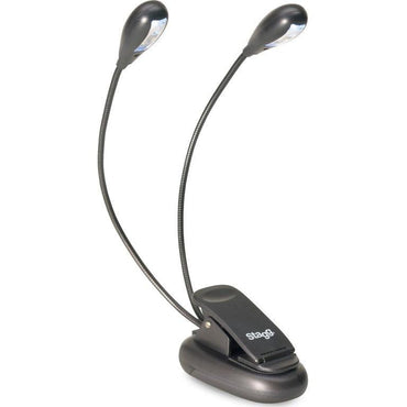 Stagg clip-on or freestanding double LED music light