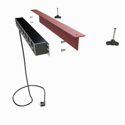 Strømskinne - BlackPantherSystem - Jatoba Angulo 8S - RØD