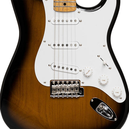 TOKAI TST95 GS/M Vintage solid body electric guitar, maple fingerboard, Gold Sunburst finish + case