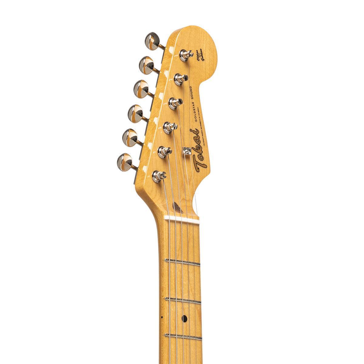 TOKAI TST95 GS/M Vintage solid body electric guitar, maple fingerboard, Gold Sunburst finish + case