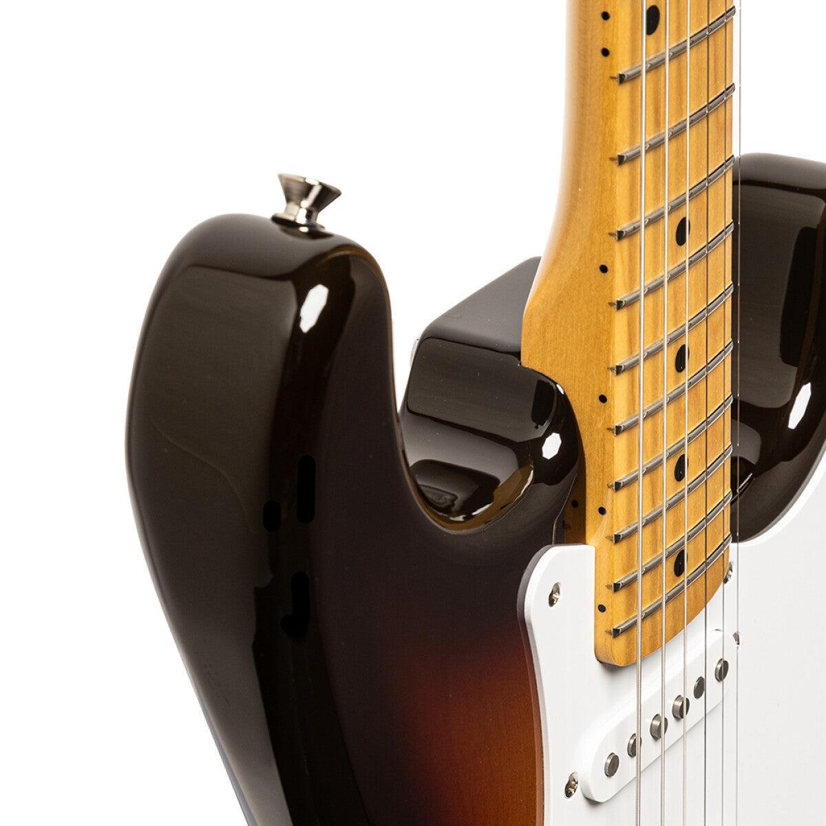 TOKAI TST95 YS/M Vintage solid body electric guitar, maple fingerboard, Yellow Sunburst finish + case