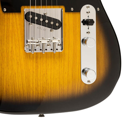 TOKAI TTE118 GS/M Vintage solid body electric guitar, maple fingerboard, Gold Sunburst finish + case