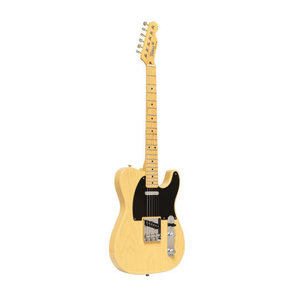 TOKAI TTE118 OWB/M Vintage solid body electric guitar, maple fingerboard, Off White Blond finish + case