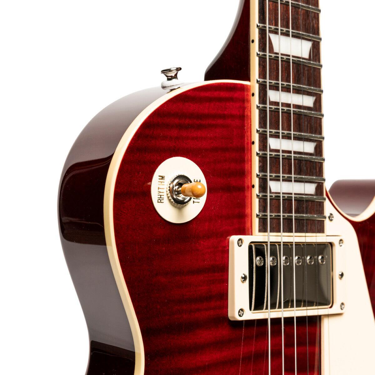 TOKAI ULS136F SDR Vintage solid body electric guitar, See Through Dark Red finish + case