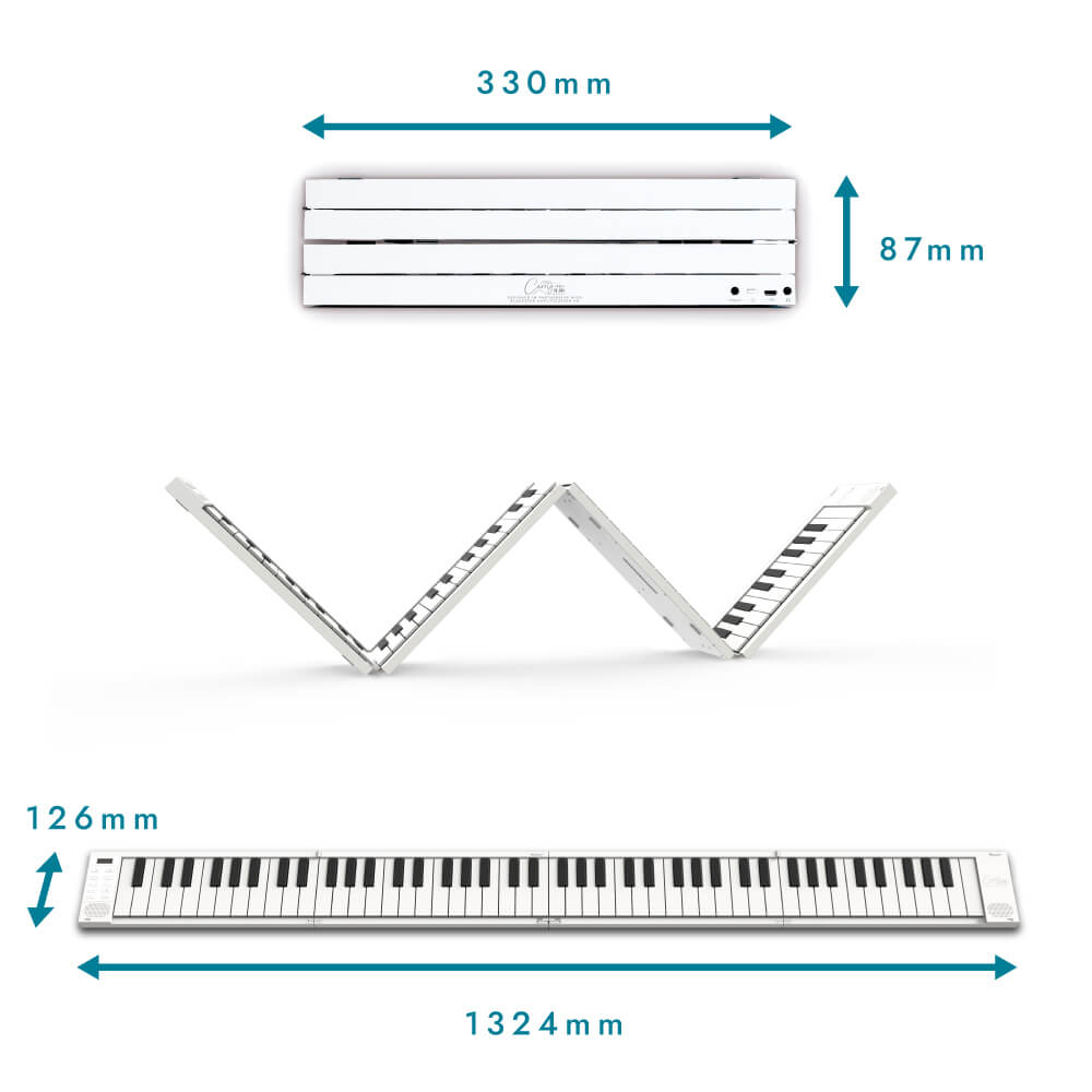 Blackstar Carry on Folding Piano FP88T - White