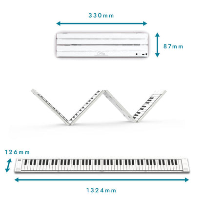 Blackstar Carry on Folding Piano FP88T - White