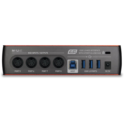 ESI M4U eX - 8 port USB 3.0 MIDI Interface m/USB hub