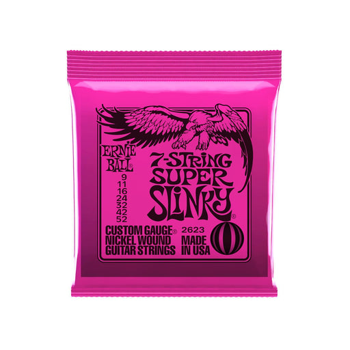 Ernie Ball 2623 Super Slinky 7-String Strenge .009 - .052 - BORG SOUND