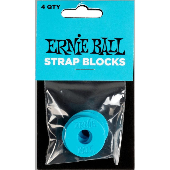 Ernie Ball EB-5619 Strap Blocks (4 stk.) Blå
