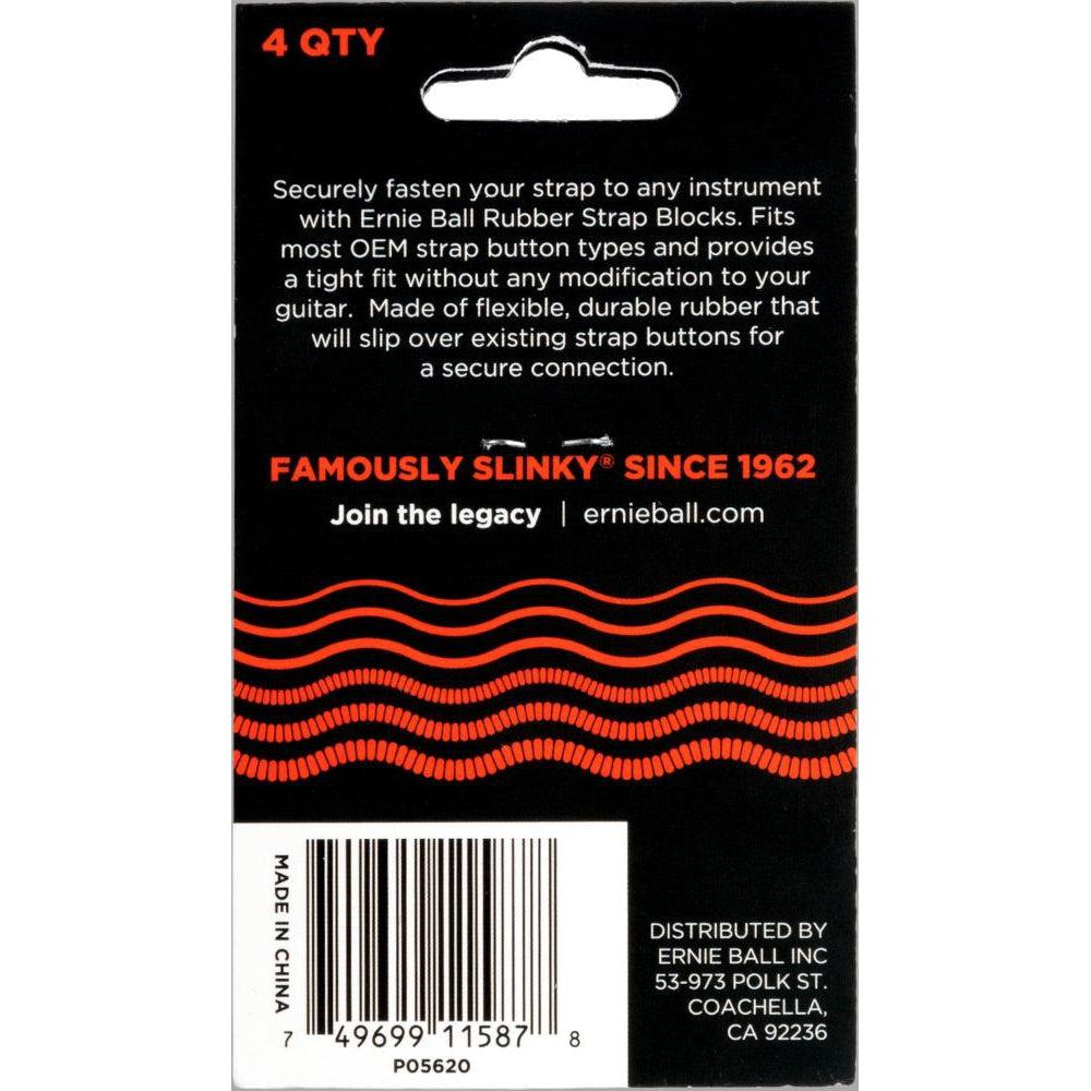 Ernie Ball EB-5620 Strap Blocks (4 stk.) Rød