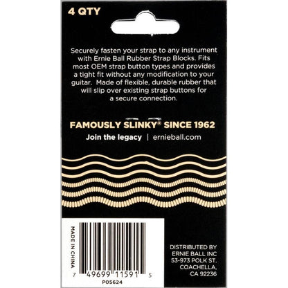 Ernie Ball EB-5624 Strap Blocks (4 pcs.) Cream