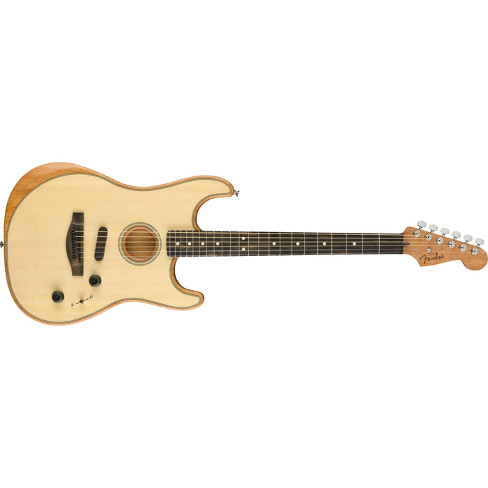 Fender American Acoustasonic Stratocaster, Ebony Fingerboard, Natural