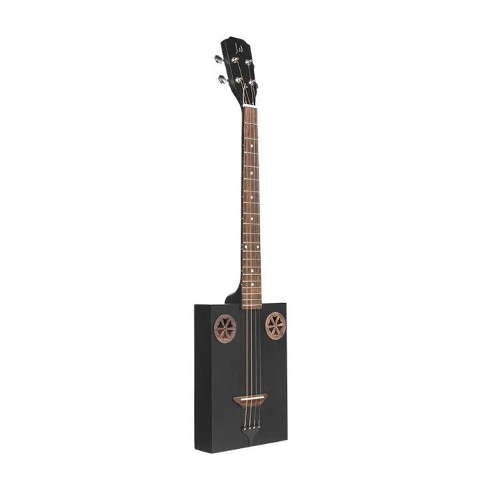 J.N Guitars CASK-FIRKCOAL Acoustic Cigar Box Guitar med 4 strenge, sapele dæk