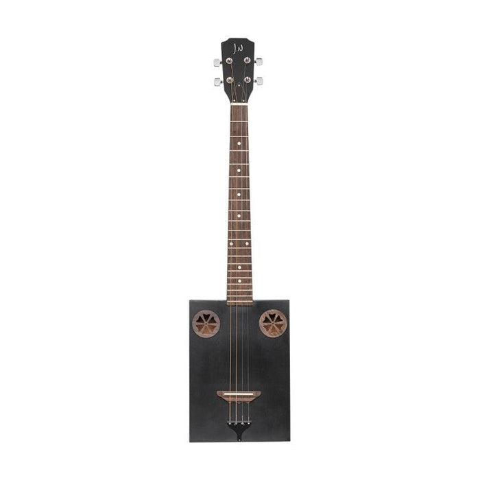 J.N Guitars CASK-FIRKCOAL Acoustic Cigar Box Guitar med 4 strenge, sapele dæk