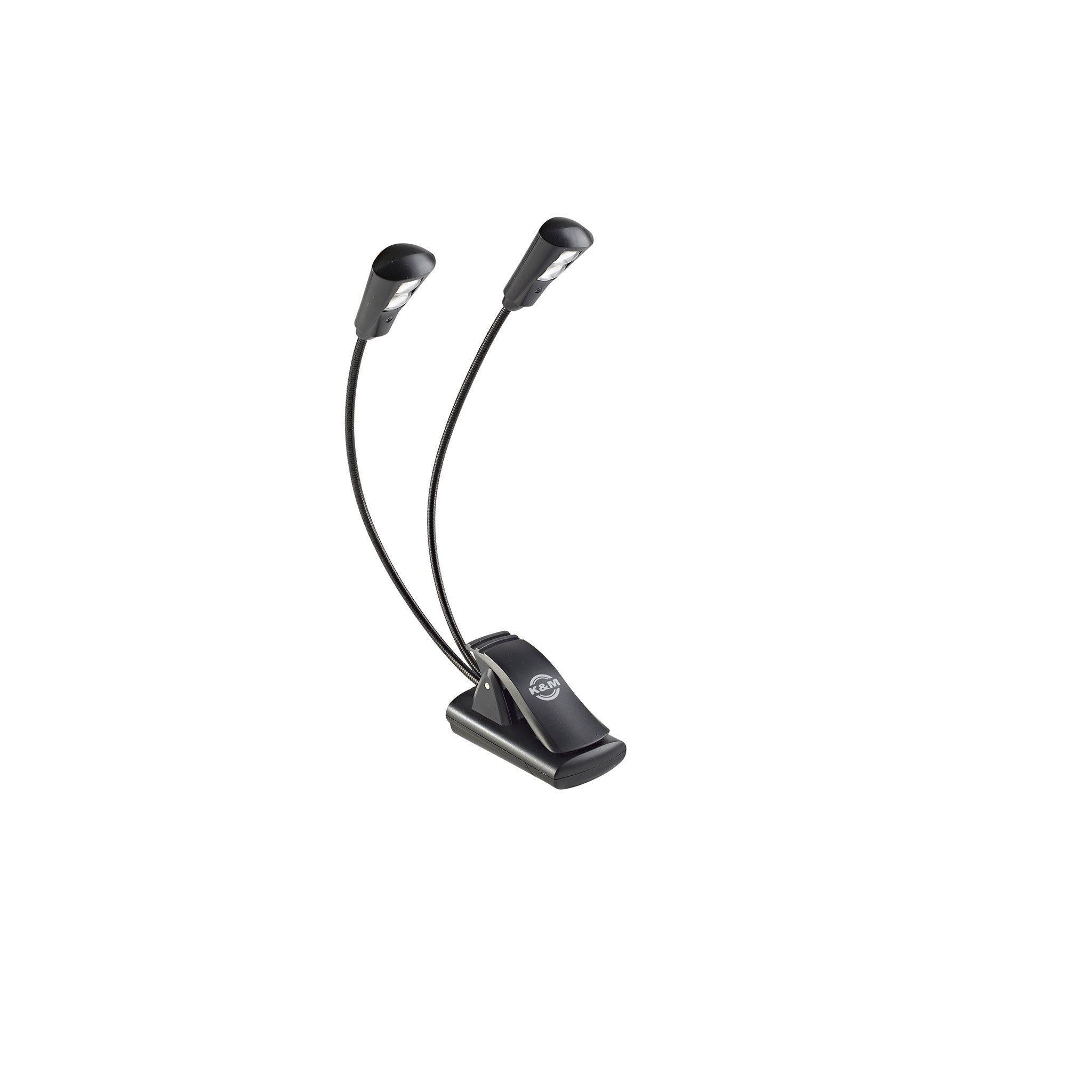 König & Meyer 12244 Dobbelt LED-Nodelampe med Svanehalse - BORG SOUND