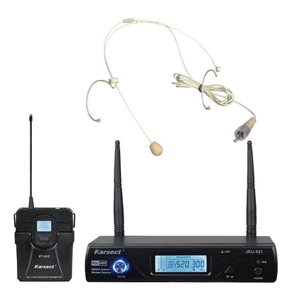 Karsect JRU-561/PT-51C/HT-3A trådløst tyndt headset-mikrofon-sæt