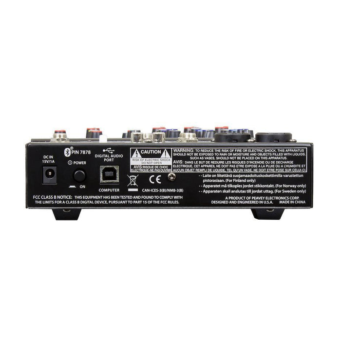 Peavey PV-6BT 6-kanals mixer m/USB og Bluetooth