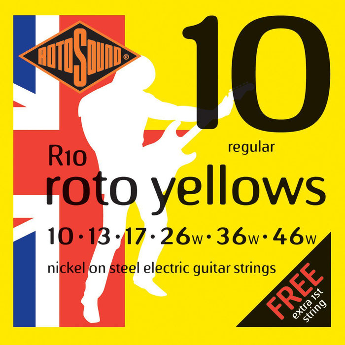 Rotsound Roto Yellows El Guitar Strenge .10