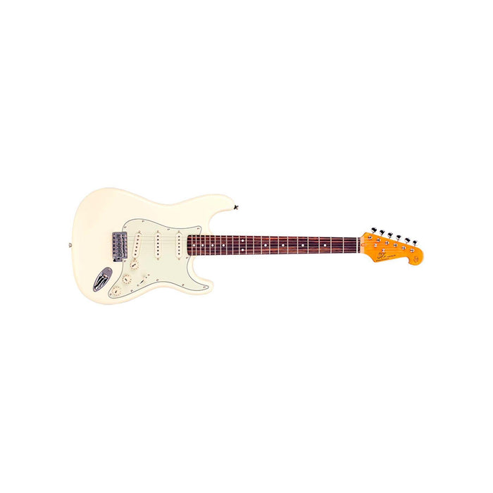 SX Vintage SST62 Vintage White Elektrisk Guitar inkl. gigbag