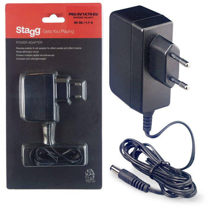 Stagg 9-Volt / 1.7A AC Adapter til effektpedaler