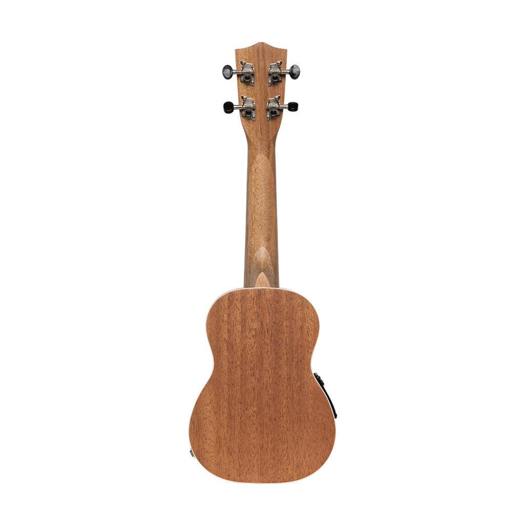 Stagg Acoustic-Electric Soprano Ukulele med Sapele Top og Gigbag