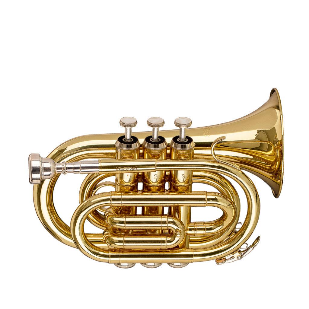 Stagg Bb Pocket Trumpet, Ml-Bore, Brass Body Material