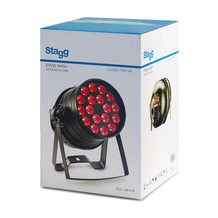 Stagg LED Classic Par med 18 X 8-Watt RGBW (4 i 1) LED