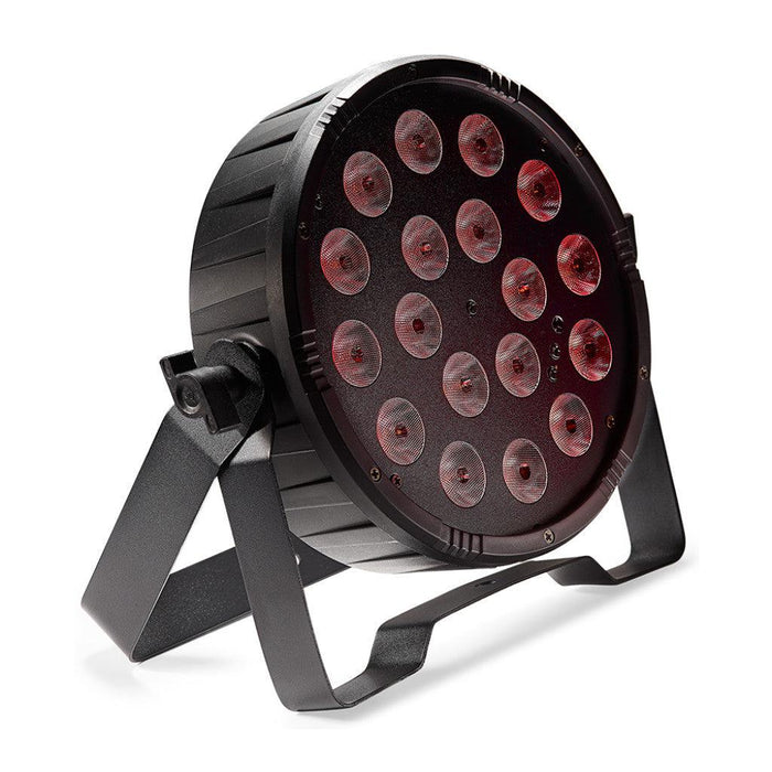 Stagg LED Flat Ecopar 18 Spotlight med 18 X 1-Watt RGB (3 In 1) LED