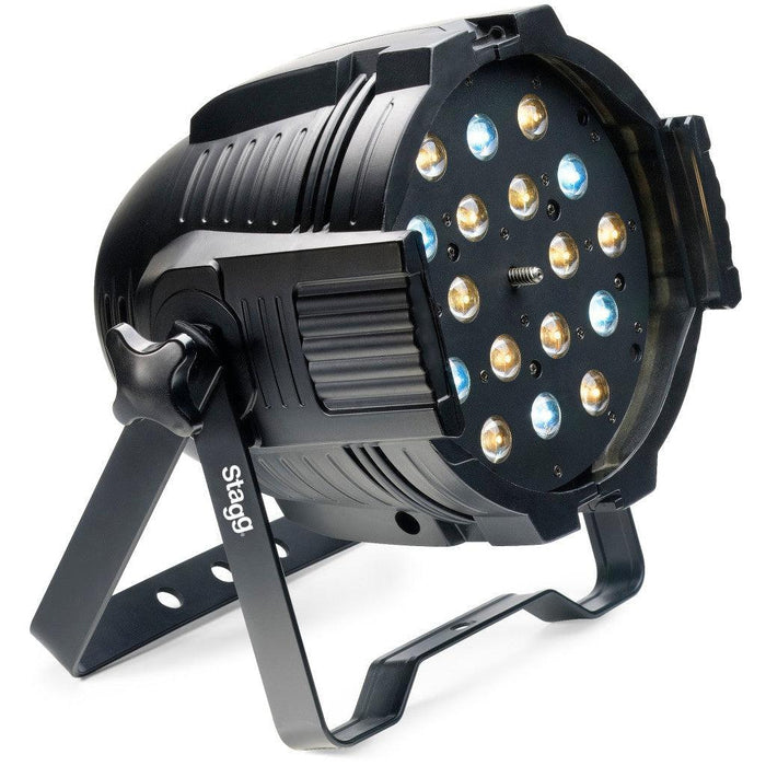 Stagg LED Spotlight med 18 X 3W kold og varm hvide LED + Motoriseret Zoom