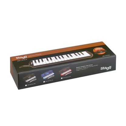 Stagg black plastic Melodica with 32 keys and black case