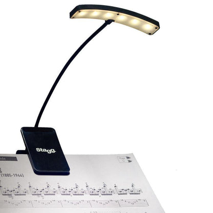 Stagg MUS-LED 6 – Multipurpose clip-on og fritstående lampe