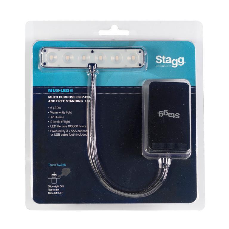 Stagg MUS-LED 6 – Multipurpose clip-on og fritstående lampe