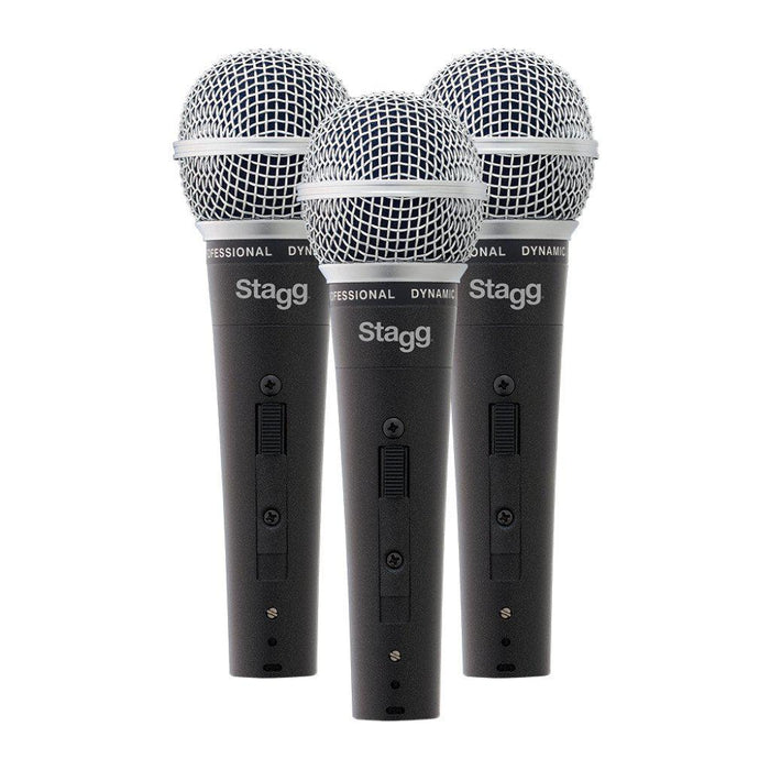 Stagg SDM50-3 sæt med 3 dynamiske mikrofoner