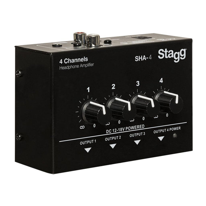Stagg SHA-4 4-kanals stereo hovedtelefon forstærker
