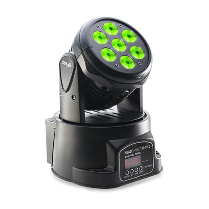Stagg SLI MHW HB10-0 – HeadBanger 10 LED moving head med 7 x 10W RGBW LED