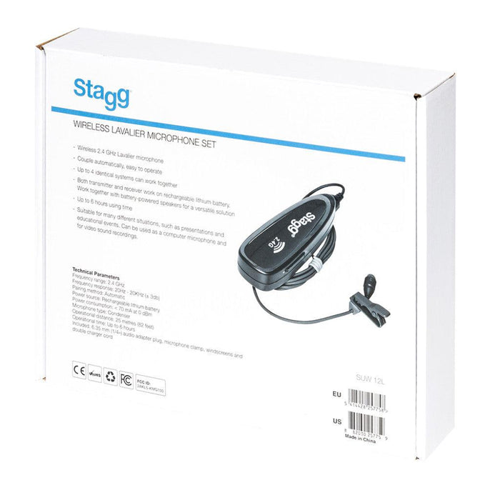 Stagg SUW 12L trådløs lavalier mikrofon sæt (med sender og modtager)