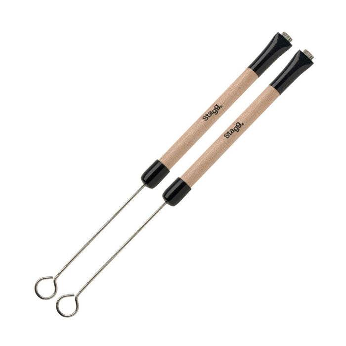 Stagg Telescopic Wire Brushes With Wooden Handle
