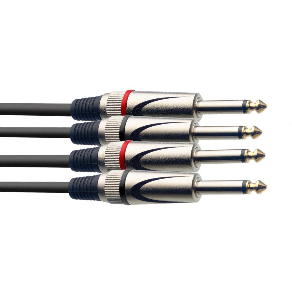 Stagg Twin cable, Jack/Jack, four lengths