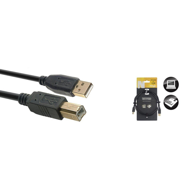 Stagg USB 2.0 kabel, USB A til USB B