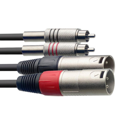 Stagg XLR Male - Phono cable 3 m.