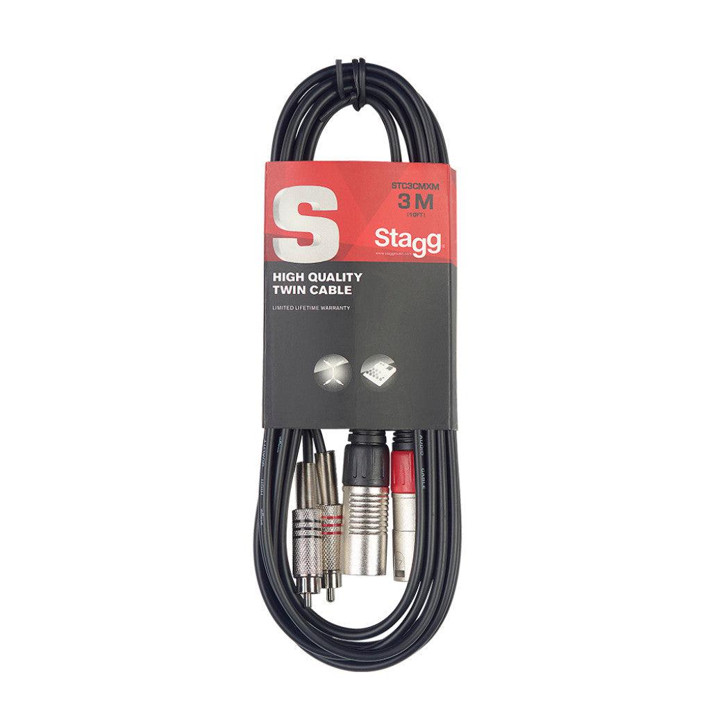 Stagg XLR Male - Phono cable 3 m.