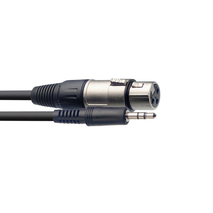 Stagg audio kabel, hun XLR til han mini jack - 1 m
