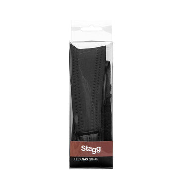 Stagg adjustable Saxophone strap in soft neoprene - black