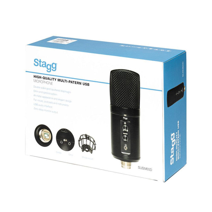 Stagg kondensator USB mikrofon m/dobbelt membran