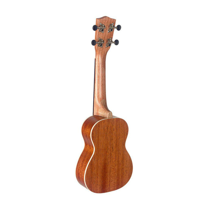 Stagg sopran ukulele med sapele dæk og gigbag