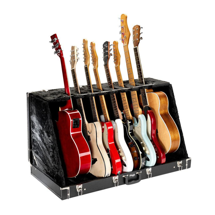 Stagg stativ kasse til 8 elektriske eller 4 akustiske guitarer