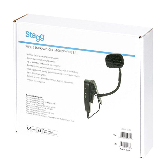 Stagg trådløs saxofon mikrofon sæt (med sender og modtager)