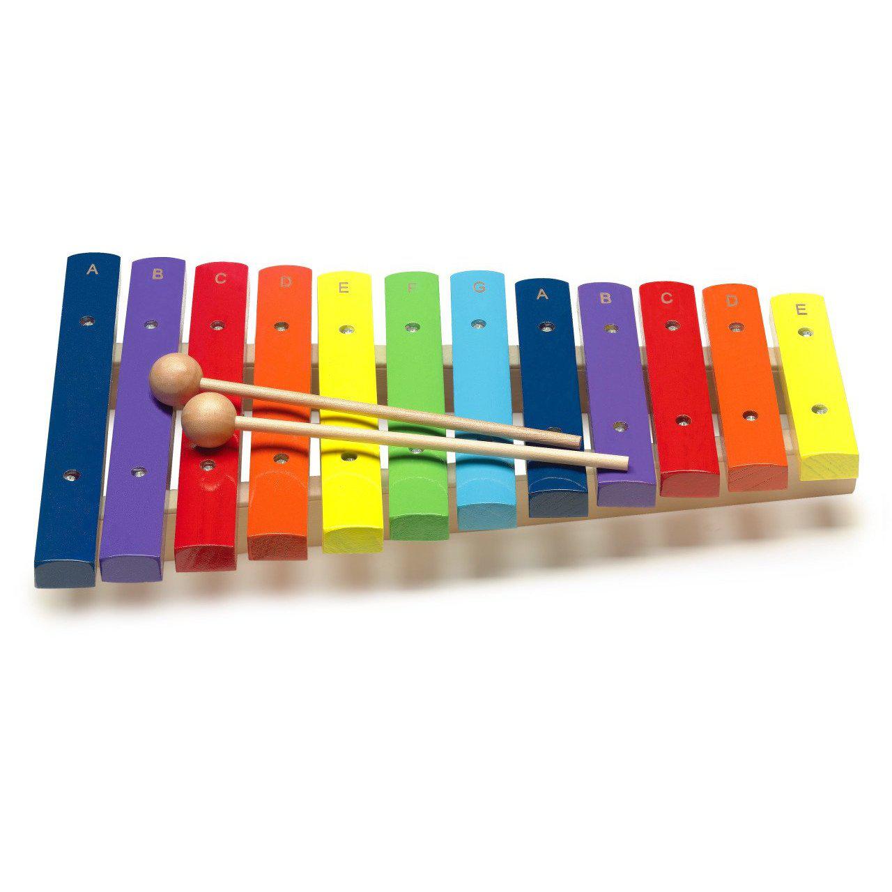 Stagg xylophone with 12 color-coded keys